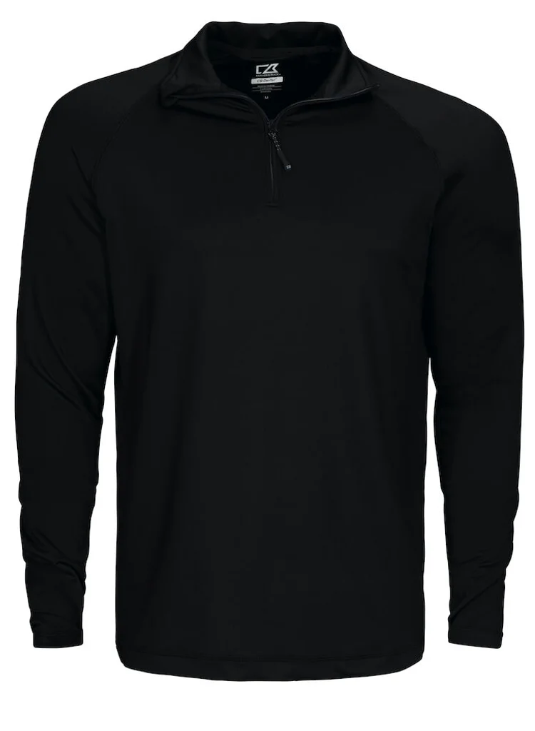 Hovedproduktbilde for Black Cutter & Buck Coos Bay Half-Zip Genser