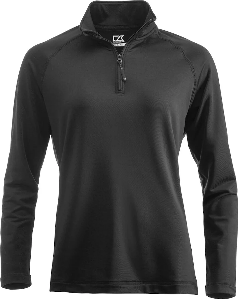 Hovedproduktbilde for Black Cutter & Buck Coos Bay Half-Zip Genser Dame