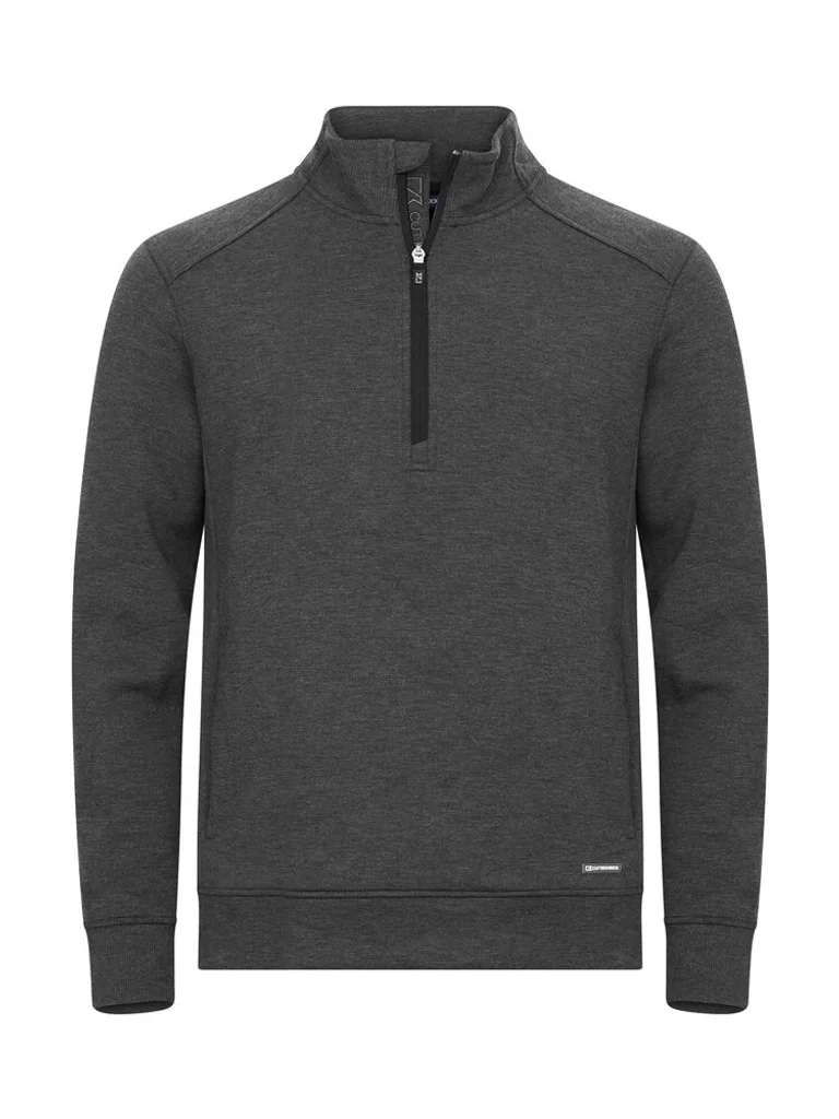 Hovedproduktbilde for Antracite Melange Cutter & Buck Pemberton Half-Zip Genser