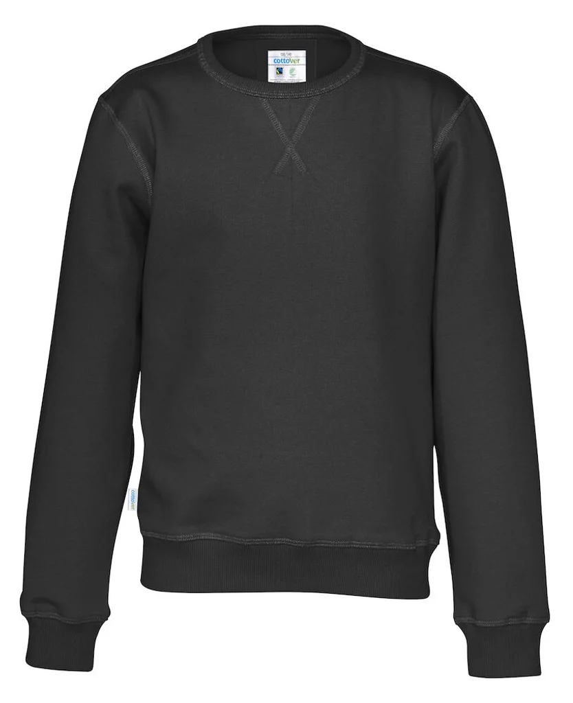 Hovedproduktbilde for Black Cottover Collegegenser Barn