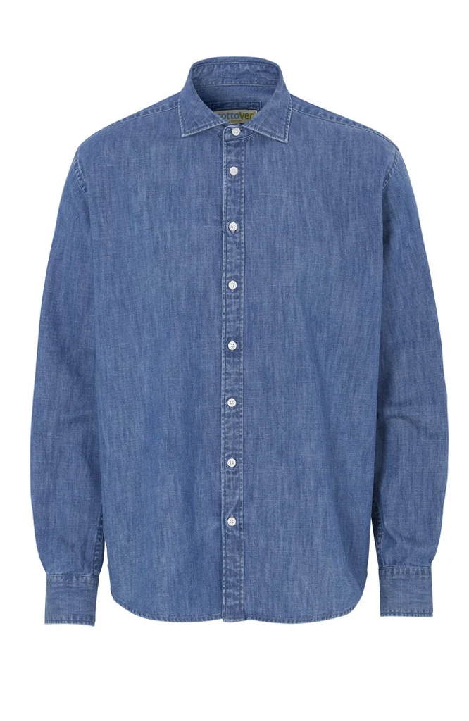 Hovedproduktbilde for Blue Cottover Denim Comfort Fit Skjorte