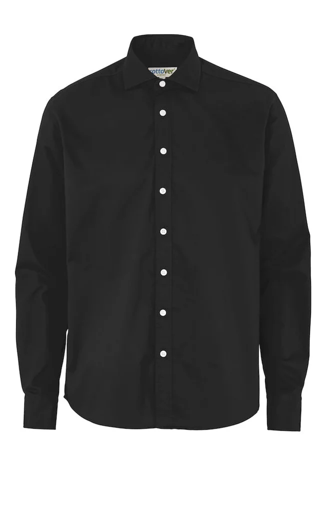 Hovedproduktbilde for Black Cottover Twill Comfort Fit Skjorte