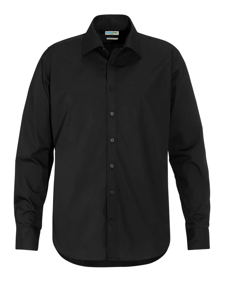 Hovedproduktbilde for Black Cottover Poplin Comfort Fit Skjorte
