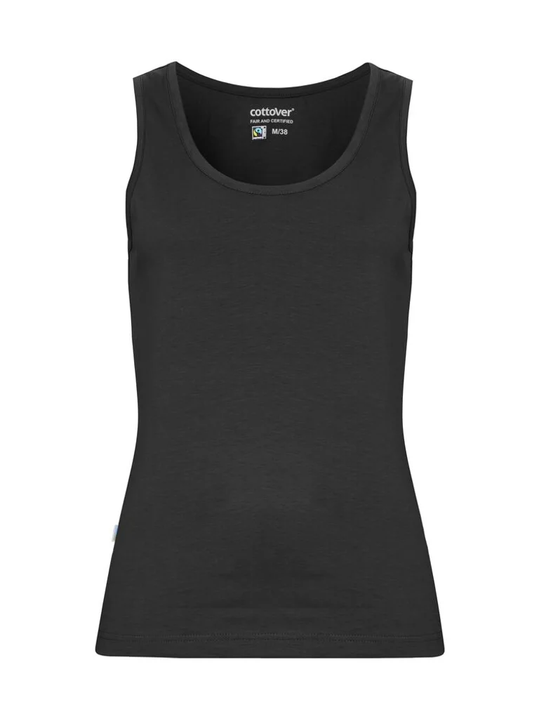 Hovedproduktbilde for Black Cottover Tanktop Singlet Dame