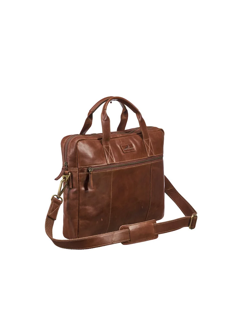 Hovedproduktbilde for Cognac Derby of Sweden Leather Line Briefcase PC-veske
