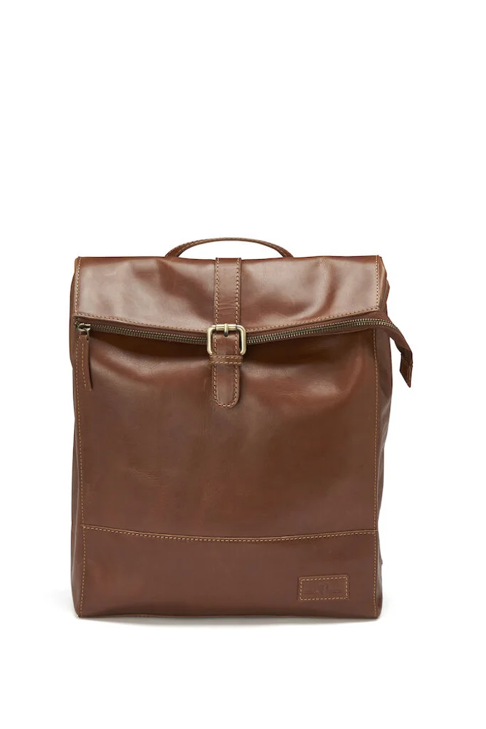 Hovedproduktbilde for Cognac Derby of Sweden Leather Line Ryggsekk