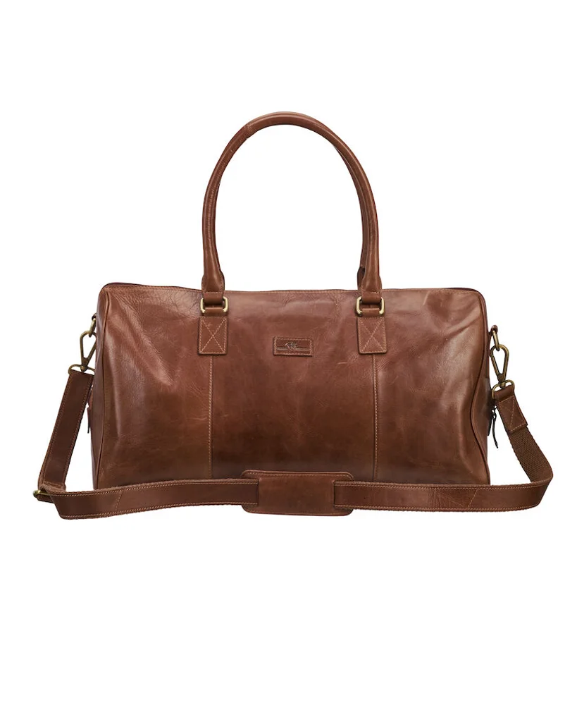 Hovedproduktbilde for Cognac Derby of Sweden Leather Line Travelbag