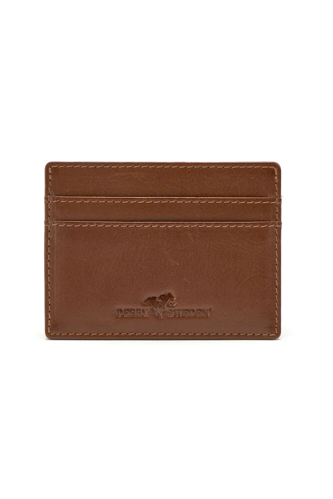 Hovedproduktbilde for Cognac Derby of Sweden Leather Line Kortholder