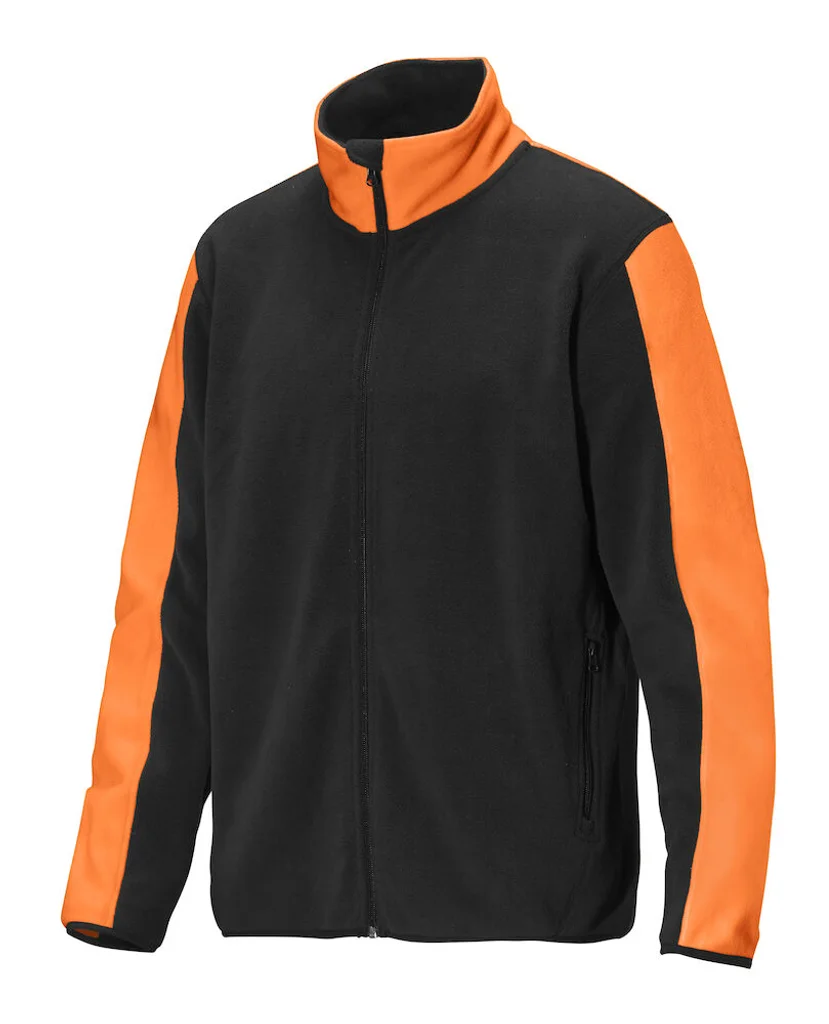 Hovedproduktbilde for Black/Orange Graphix Cortina Polarfleece Fleecejakke