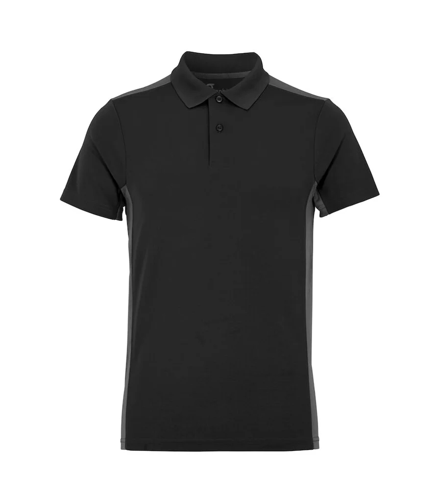 Hovedproduktbilde for Black/Grey Graphix Madrid Piquet Poloskjorte