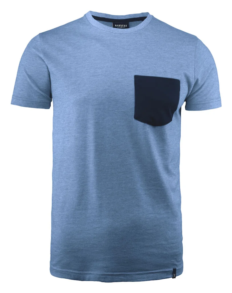 Hovedproduktbilde for Light Blue Melange J. Harvest Portwillow T-skjorte