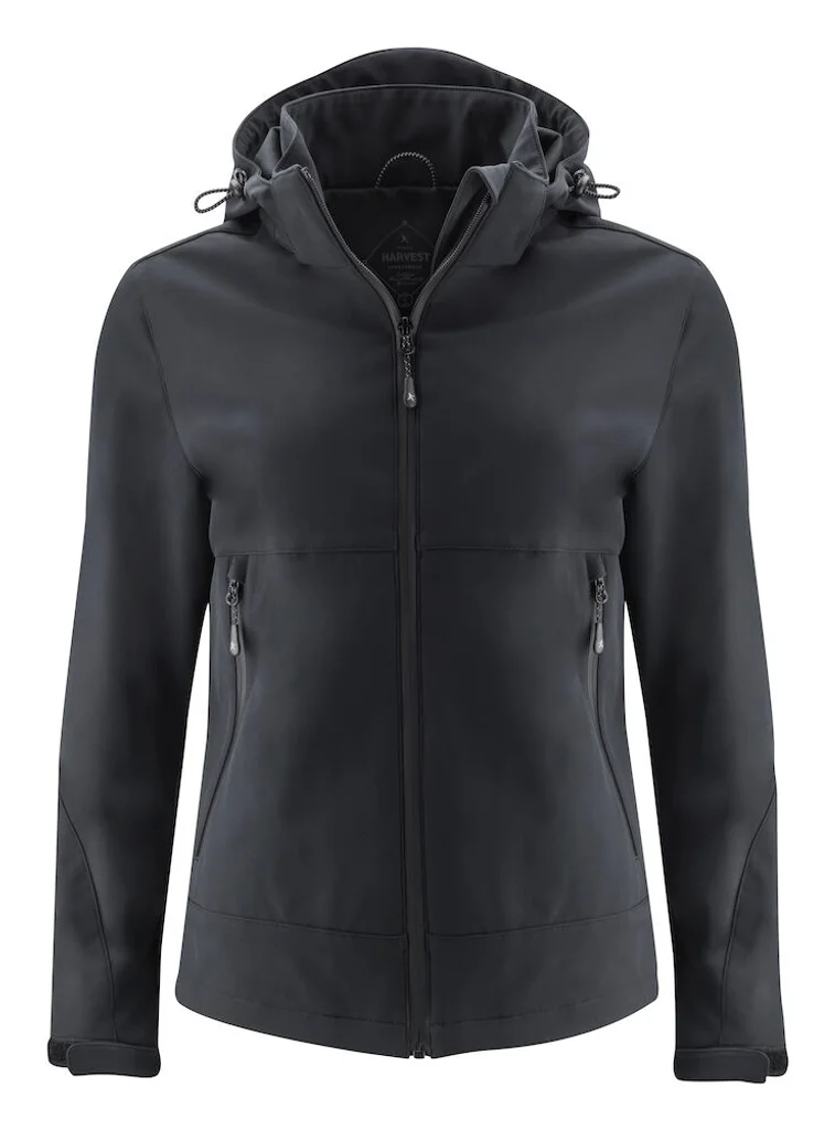 Hovedproduktbilde for Black J. Harvest Lodgetown Softshelljakke Dame