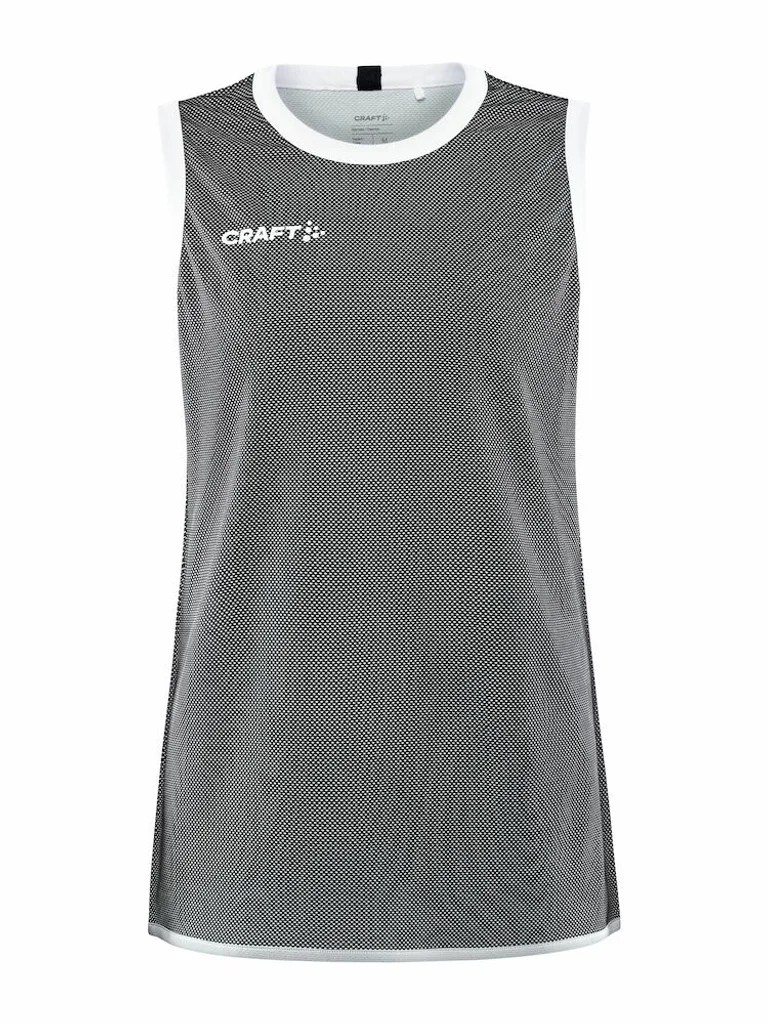 Hovedproduktbilde for Black/White Craft Teamwear Progress Reversible Basket Singlet Dame
