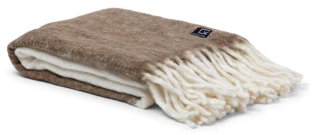 Hovedproduktbilde for Beige Kosta Linnewäfveri Ull Pledd