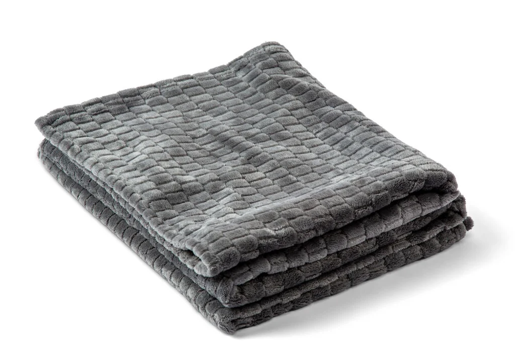 Hovedproduktbilde for Grey Kosta Linnewäfveri Jaquard Fleece Pledd