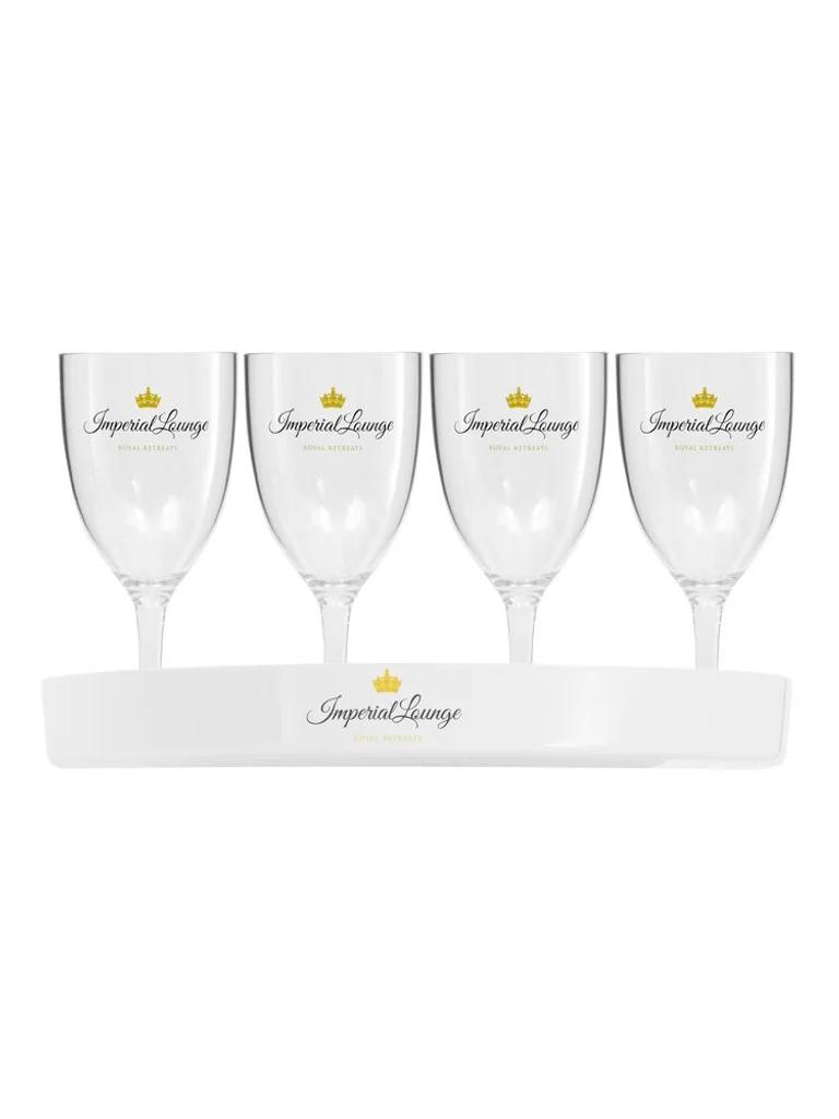 Hovedproduktbilde for White Lord Nelson RPET 4-pk Glass med Brett