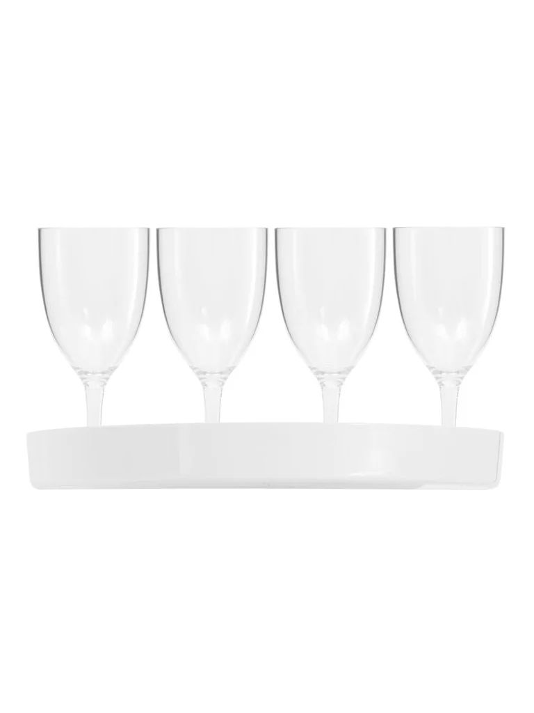 Hovedproduktbilde for White Lord Nelson RPET 4-pk Plastglass med Brett