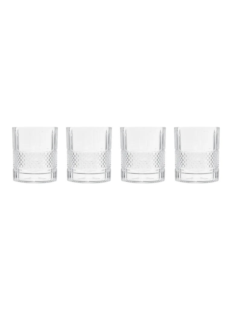 Hovedproduktbilde for Transparent Lord Nelson 4-pk Roterende Whiskeyglass