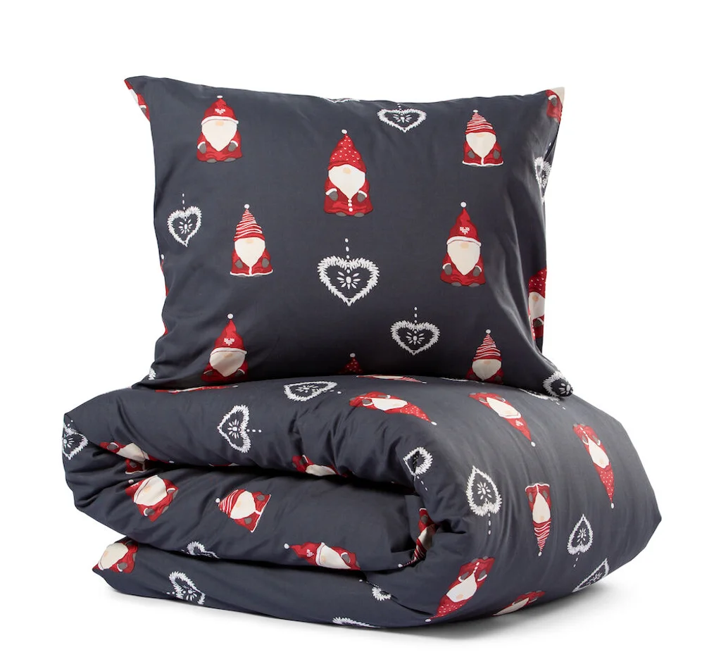 Hovedproduktbilde for Graphite Lord Nelson Santa Bomull Sengesett