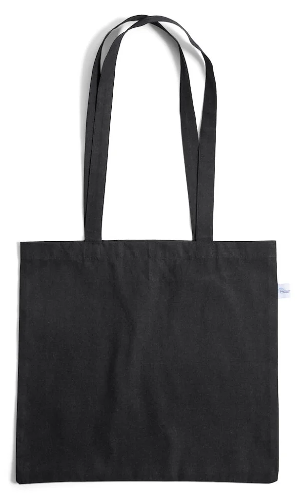 Hovedproduktbilde for Black Nightingale 150g/m2 Resirkulert Bomull Handlenett