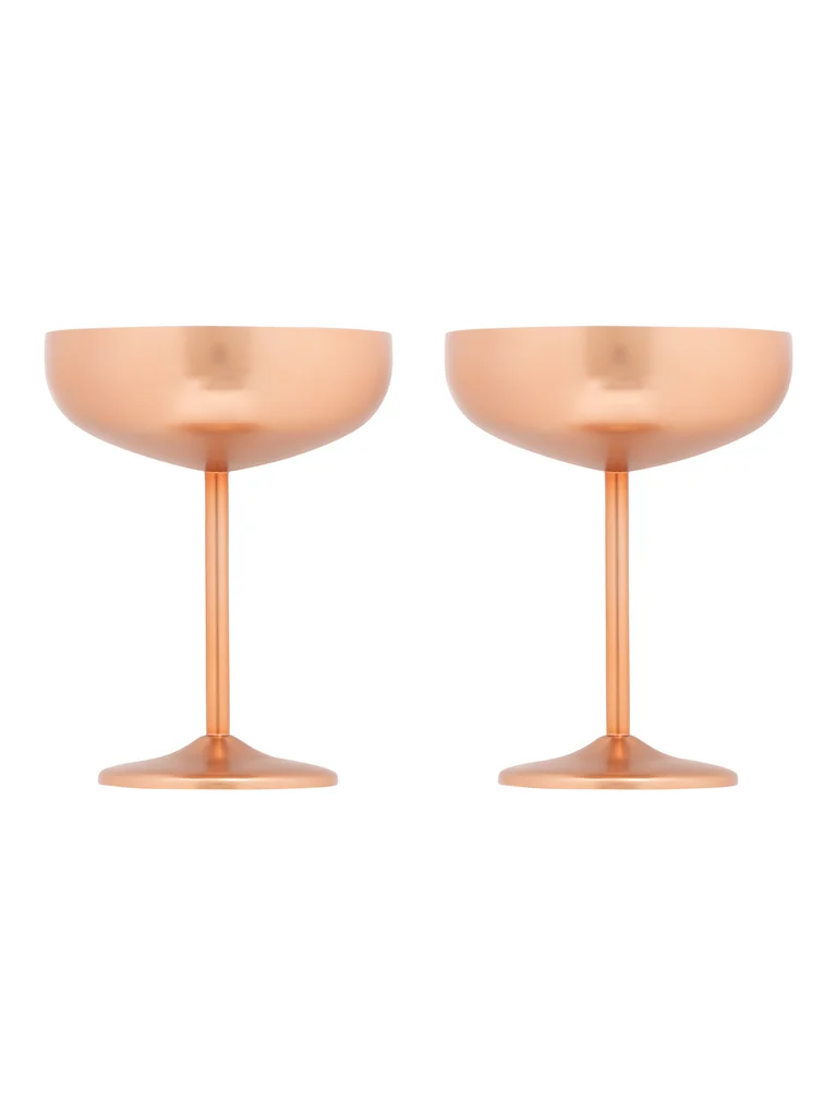Hovedproduktbilde for Copper Örrefors Jernverk 2 pk Gull og Kobberfinish Champagne Coupe