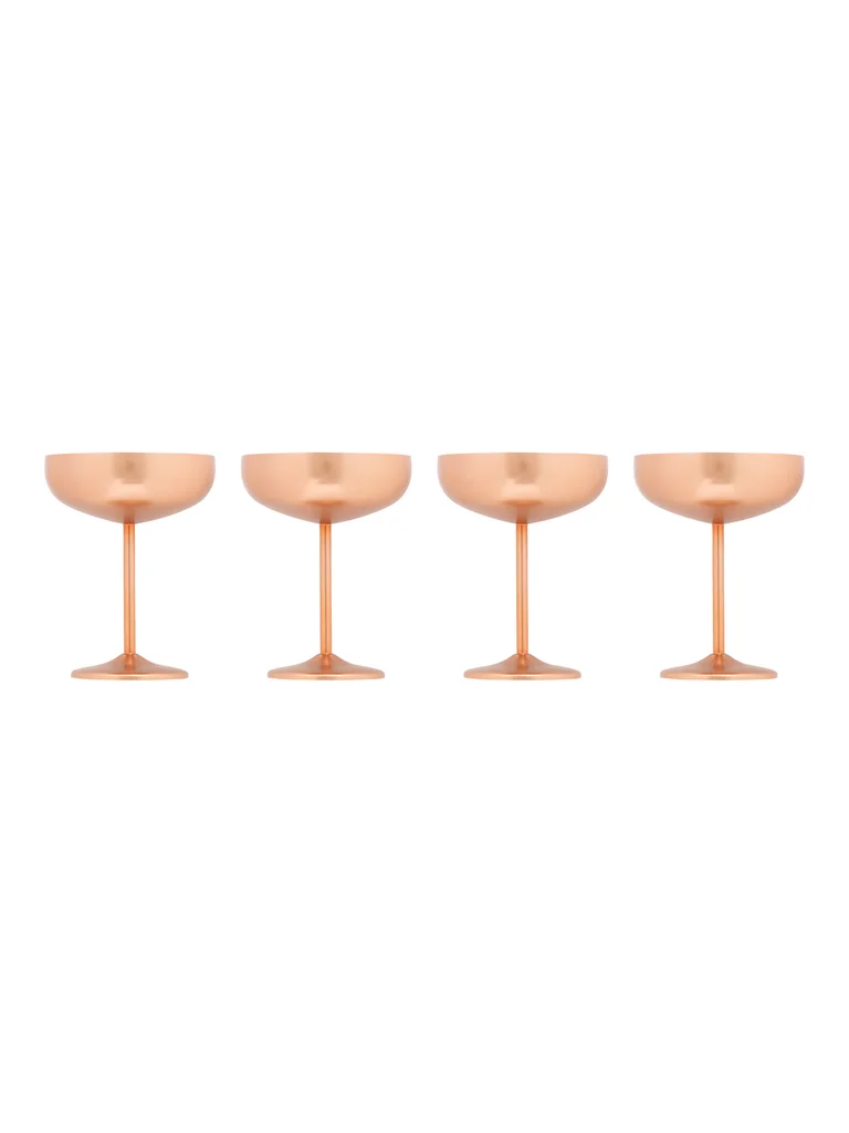 Hovedproduktbilde for Copper Örrefors Jernverk 4-pk Gull og Kobberfinish Champagne Coupe