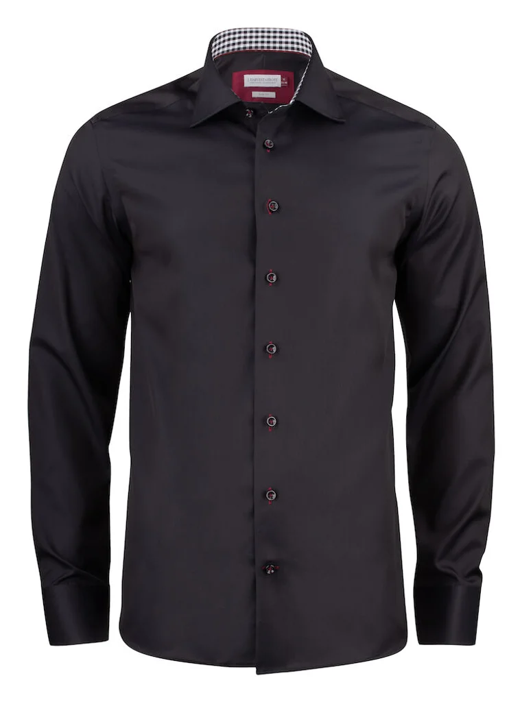 Hovedproduktbilde for Black/Red J. Harvest & Frost Red Bow 20 Slim Fit Skjorte