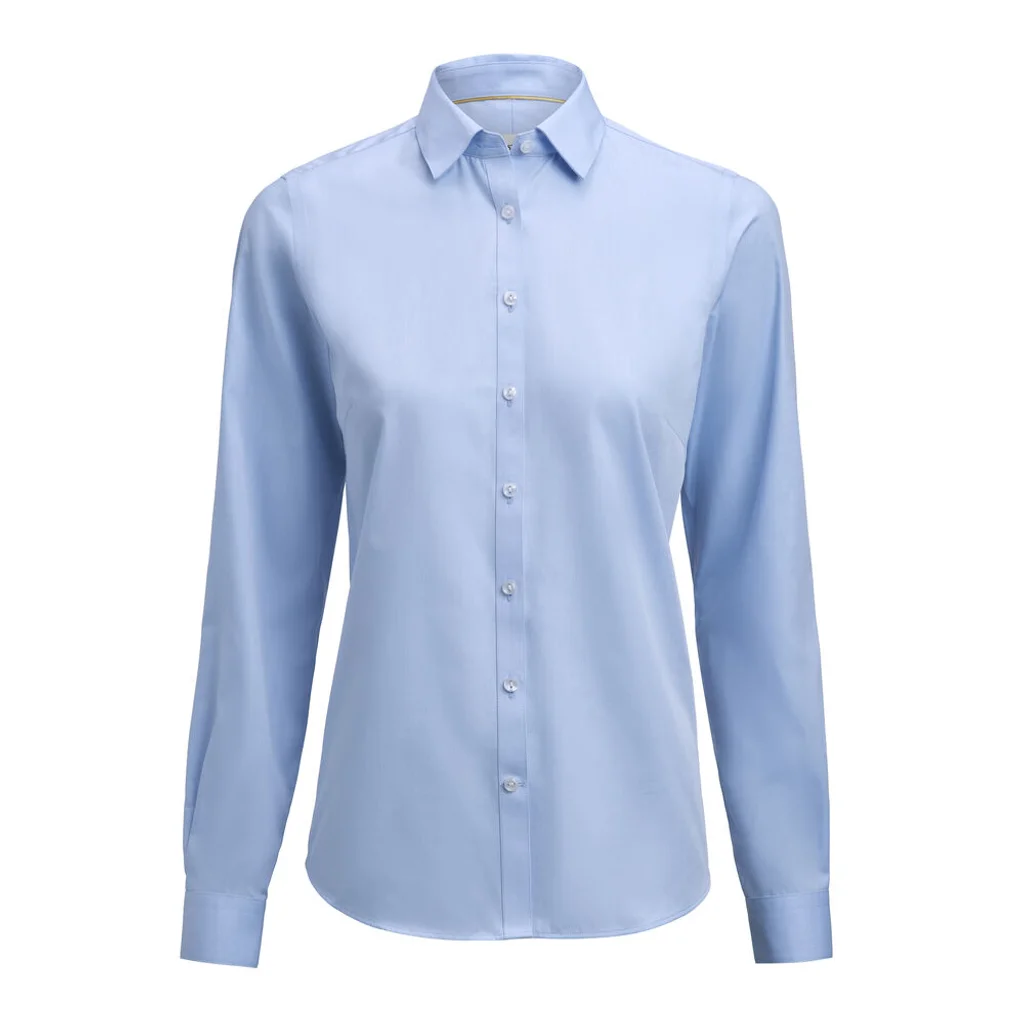 Hovedproduktbilde for Sky Blue J. Harvest & Frost Yellow Bow 50 Contemporary Fit Skjorte Dame