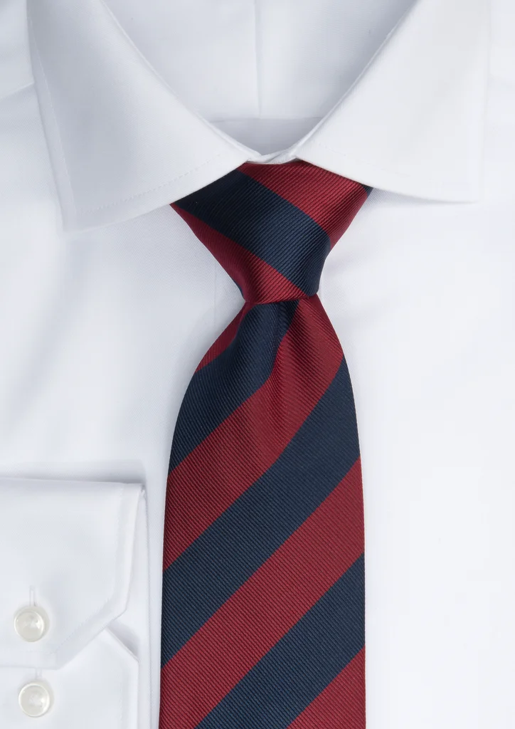 Hovedproduktbilde for Navy / Wine J. Harvest & Frost Tie Regimental Stripe Slips