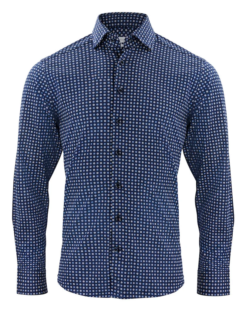 Hovedproduktbilde for Blue print J. Harvest & Frost Indigo Bow 131 Skjorte