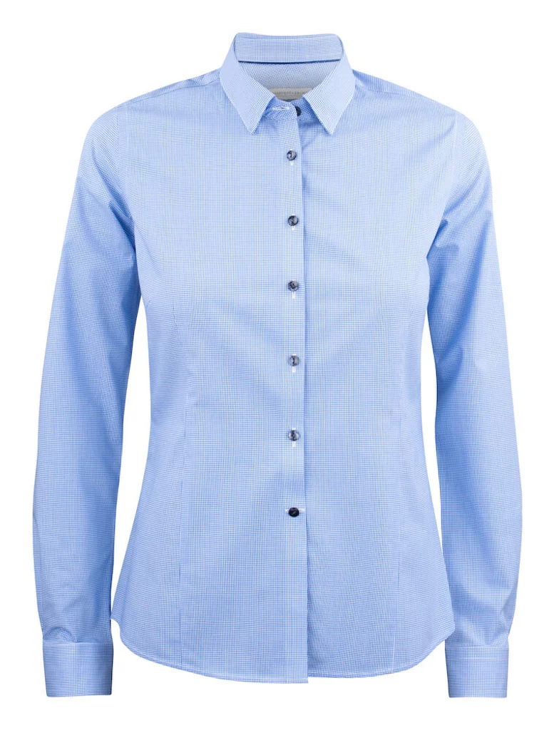 Hovedproduktbilde for Blue Check J. Harvest & Frost Purple Bow 141 Skjorte Dame