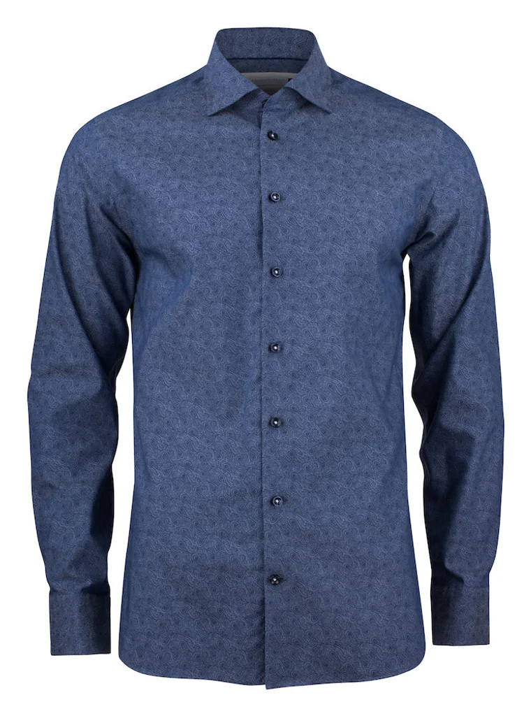 Hovedproduktbilde for Indigo Paisley J. Harvest & Frost Purple Bow 143 Skjorte
