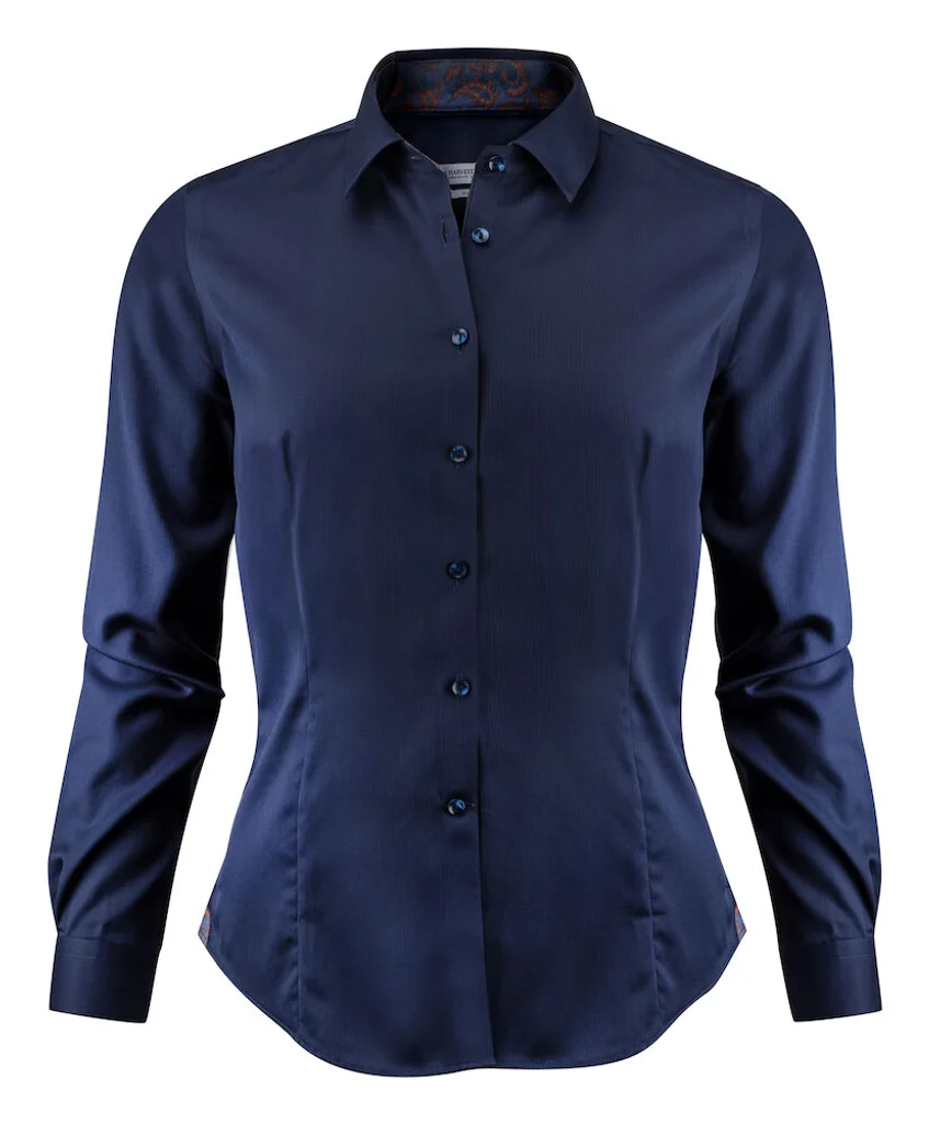 Hovedproduktbilde for Navy J. Harvest & Frost Purple Bow 146 Skjorte Dame