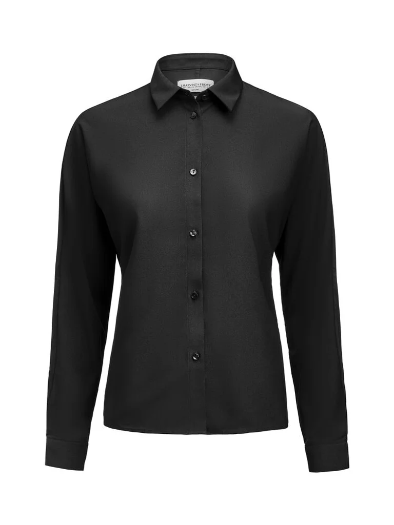 Hovedproduktbilde for Black J. Harvest & Frost Crepe Satin Skjorte Dame