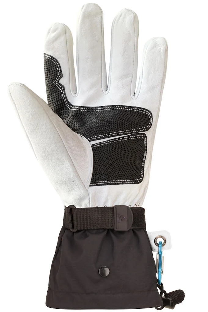 Hovedproduktbilde for Black / White Auclair Alpha Beta 2-i-1 Skinn og Fleece Hansker