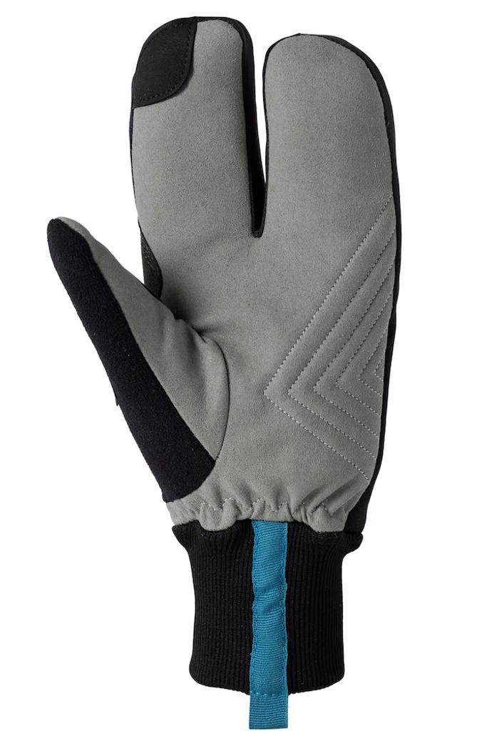 Hovedproduktbilde for Black / Black / Silver Auclair Pirkkala Blaze 2-fingermitt Langrennshansker