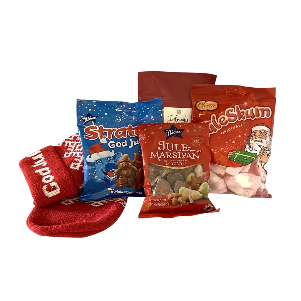 Hovedproduktbilde for 23-45-44580 Julesokken med julegodt – Liten