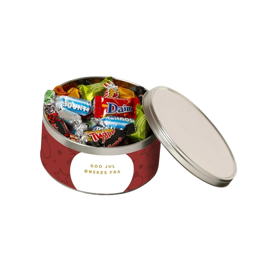 Hovedproduktbilde for 23-45-44605 Rudolfs utvalgte godteboks med Innpakkede biter 500g