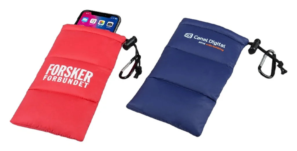 Hovedproduktbilde for 25-47-dra-1752 Clove Dun og Nylon Mobilveske med Karabinkrok