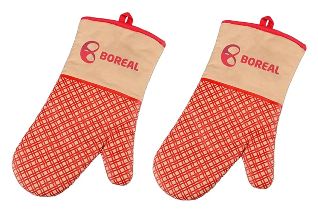 Hovedproduktbilde for 25-47-dra-2049 Evonne Bomull Grytevotter med Anti-Slip Silikongrep