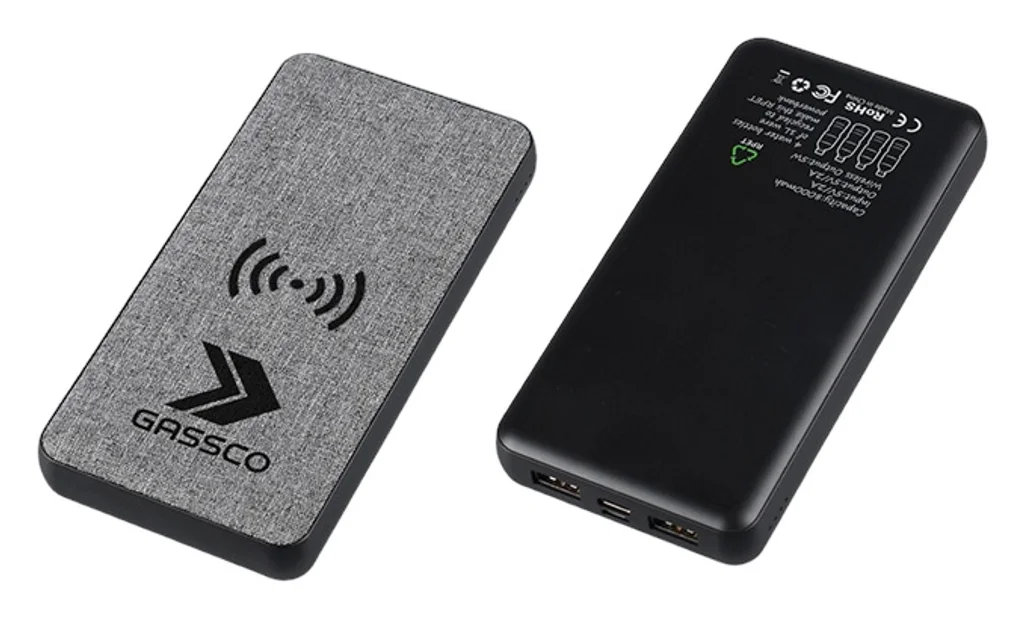 Hovedproduktbilde for 25-47-dra-2238 Zia RPET 8000 mAh 5W  Trådløs Powerbank