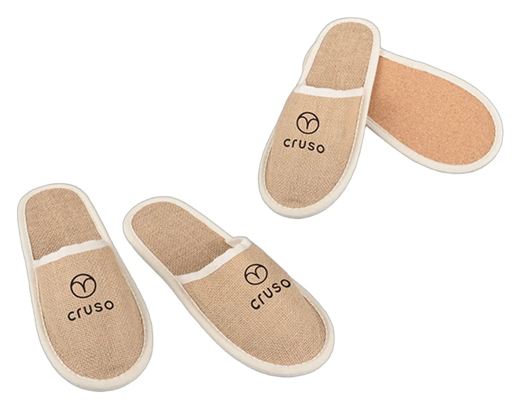 Hovedproduktbilde for 25-47-dra-3169 Jademark Jute Hotellslippers