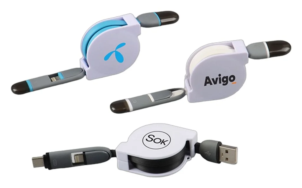 Hovedproduktbilde for 25-47-dra-3349 Hugo 3-i-1 Uttrekkbar  Ladekabel