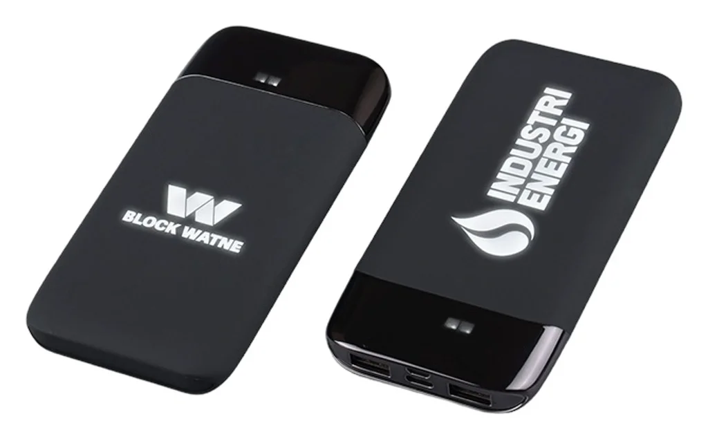 Hovedproduktbilde for 25-47-dra-3501 Aura 8000 mAh Trådløs Powerbank med Opplyst Logo