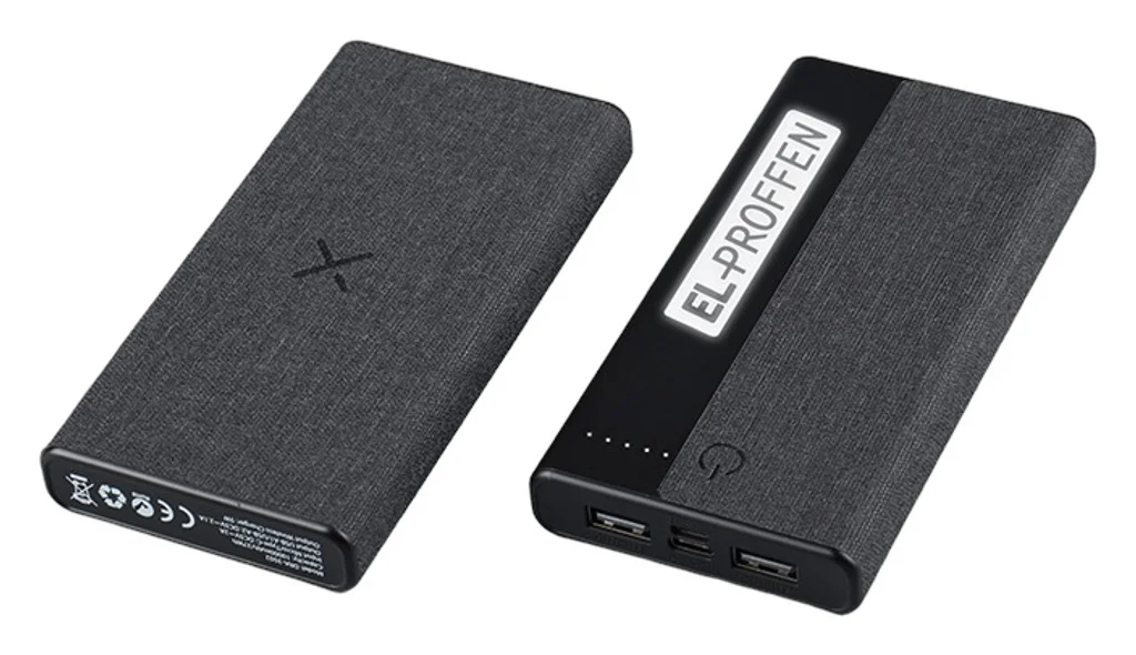 Hovedproduktbilde for 25-47-dra-3502 Lux 10.000 mAh Trådløs Powerbank med Opplyst Logo