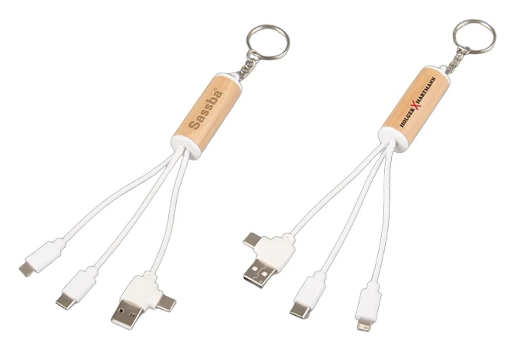 Hovedproduktbilde for 25-47-dra-3794 Milo Bambus 6-i-1  Ladekabel