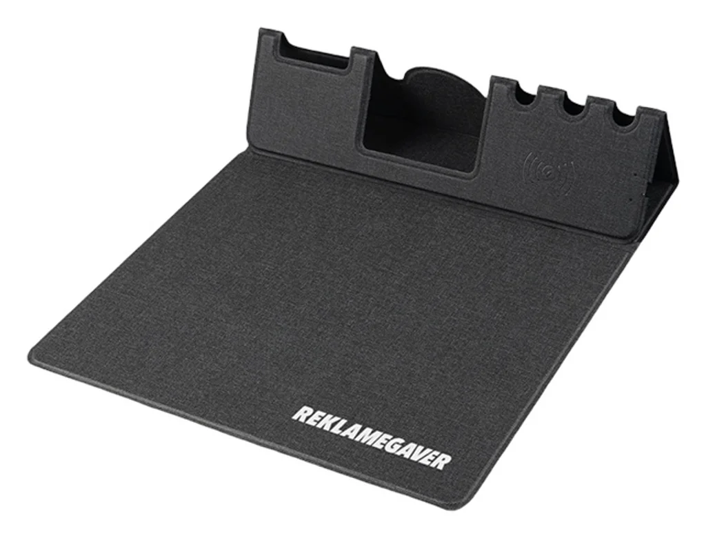 Hovedproduktbilde for 25-47-dra-3802 Elan PU Lær 15W Sammenleggbar Trådløs Musematte og  Ladeplate