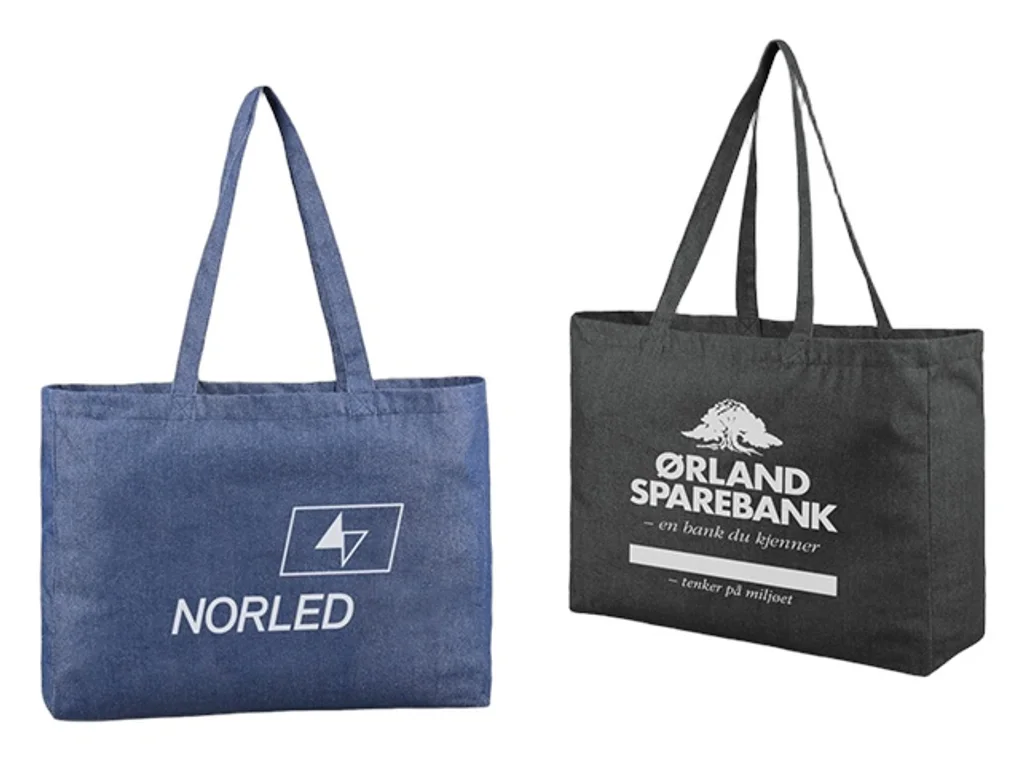 Hovedproduktbilde for 25-47-dra-3812 Greta Resirkulert Denim 26L Shoppingbag
