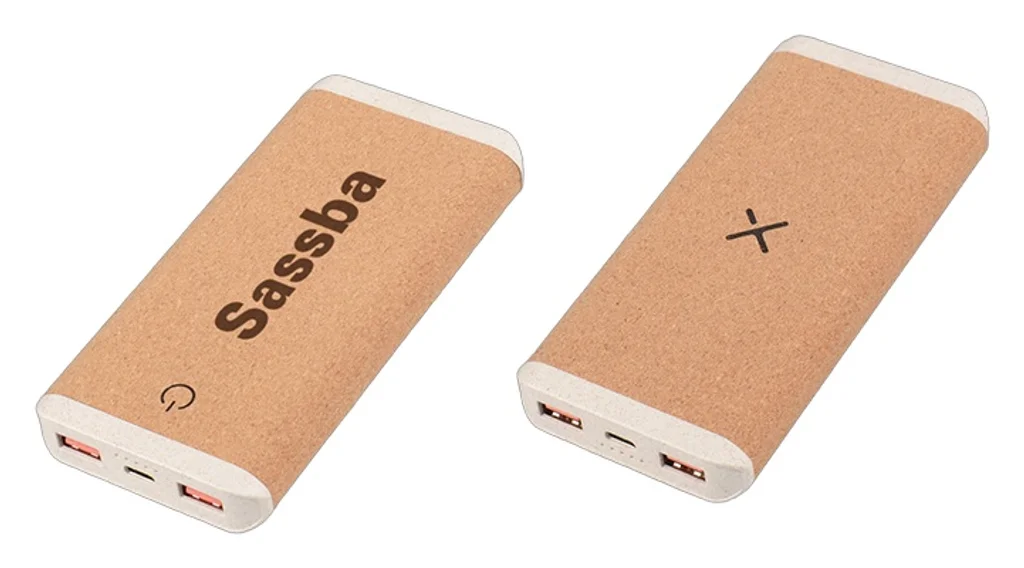 Hovedproduktbilde for 25-47-dra-3833 Timisoara 10.000 mAh Kork og Hvetestrå  Trådløs Powerbank