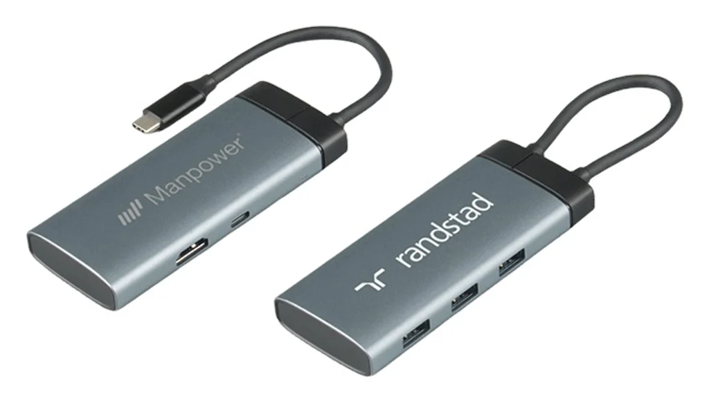 Hovedproduktbilde for 25-47-dra-3896 Birch Resirkulert Aluminium 5-i-1 USB hub